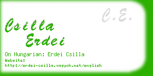 csilla erdei business card